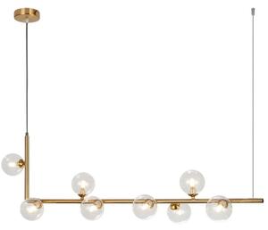 Toolight - Závěsná kovová lampa 8xG9, zlatá, OSW-03402