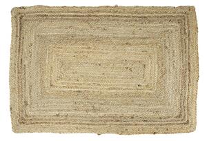 Obdélníkový přírodní jutový koberec - 60*90*1cm