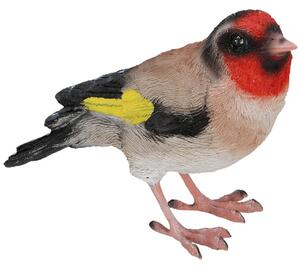 Zahradní figurka z polyesterové pryskyřice Bird, 12x8,5 cm, vícebarevná