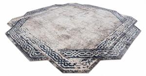 Kusový koberec Rám šedomodrý 2 195x195cm