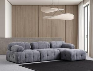 Rohová sedací souprava Pettit 3 (šedá). Akce -25%