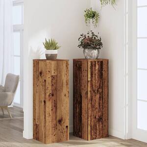 Stojany na rostliny 2 ks old wood 33x33x100 cm kompozitní dřevo