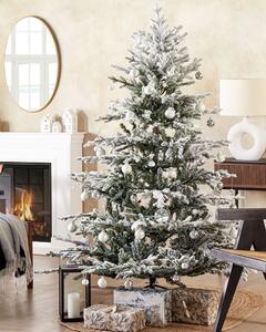 Zasněžený vánoční stromek 180 cm bílý BRISCO