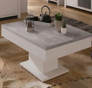 Konferenční stolek GRANNY bílá matná/beton