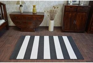 Kusový koberec Pruhy černý 140x200cm