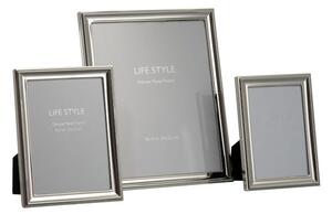 Stříbrný fotorámeček Lifestyle L - 23*1*28 cm