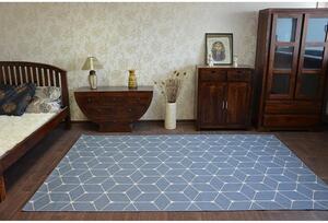 Kusový koberec Kostky 3D modrý 200x290cm