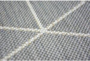 Kusový koberec Kostky 3D šedý 80x150cm
