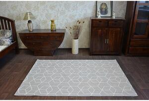 Kusový koberec Kostky 3D šedý 200x290cm