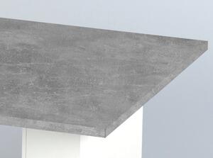 Konferenční stolek Minimal, šedý beton/bílý