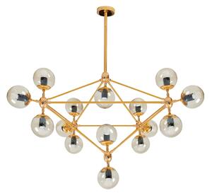 Toolight - Stropní závěsné svítidlo 15xE27 APP267-15C, zlatá, OSW-00647