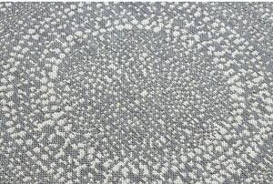 Kusový koberec Flats šedý kruh 120cm