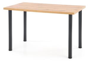 Jídelní stůl Maxom (dub wotan + černá) (pro 4 osoby). 1028084