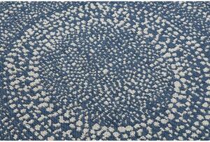 Kusový koberec Flats modrý kruh 120cm