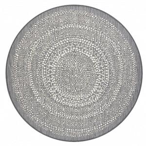 Kusový koberec Flats šedý kruh 120cm