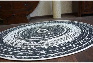 Kusový koberec Valon černý kruh 120cm
