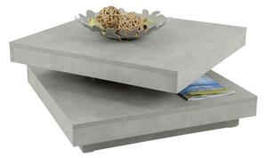 Polohovatelný konferenční stolek Ben, šedý beton