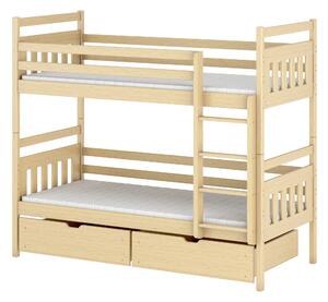 Dětská postel 80 cm ARAS (s roštem a úl. prostorem) (borovice). 1013332