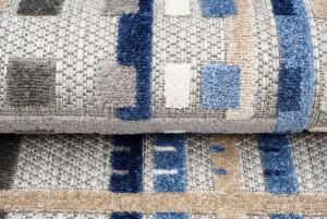 Makro Abra Moderní kusový koberec AVENTURA EC86A šedý modrý Rozměr: 120x170 cm