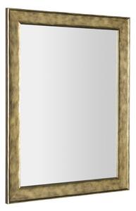 BERGARA zrcadlo v dřevěném rámu 742x942mm, zlatá NL527
