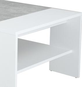 Konferenční stolek OLIVER bílá/beton
