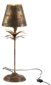 Černo-zlatá kovová stolní lampička Van Antique gold - Ø 22*60 cm