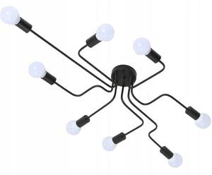 Toolight - Stropní / nástěnné svítidlo Agaro Spider 8xE27, černá, OSW-06606