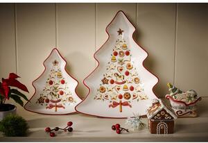 Mísa ve tvaru vánočního stromku, 26,5 cm Winter Bakery Delight Villeroy & Boch (Barva bílá + červená)