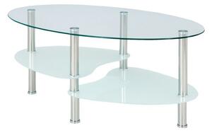 Konferenční stolek HAMBURG sklo/ocel