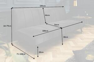 Pohovka PETIT BEAUTE 180 CM šedá rozkládací Nábytek | Obývací pokoj | Sedací soupravy a pohovky | Pohovky | Všechny pohovky