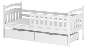 Dětská postel 90 cm Tarra (s roštem a úl. prostorem) (bílá). Vlastní profesionální přeprava až k Vám domů 1012909