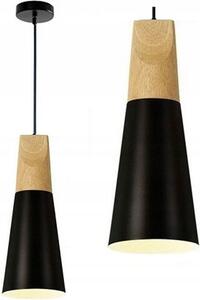 Toolight - stropní svítidlo SCANDI B 1xE27, černá-hnědá, OSW-00149