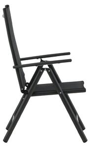 Skládací židle Break, 2ks, černá
