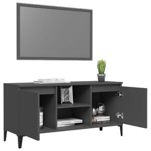 TV stolek Brunati s kovovými nohami šedý 103,5 x 35 x 50 cm