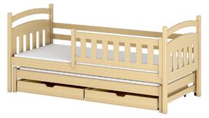 Dětská postel 80 cm GLYNDA (s roštem a úl. prostorem) (borovice). 1013020