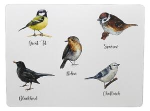 4ks pevné korkové prostírání ptáčci Garden birds - 30*40*0,4cm - Mars & More