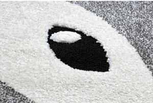 Kusový koberec Liška šedý kruh 140cm