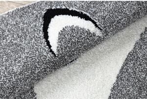 Kusový koberec Liška šedý kruh 140cm