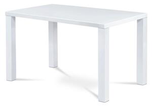Jídelní stůl SEBASTIAN bílá vysoký lesk, 120x80 cm