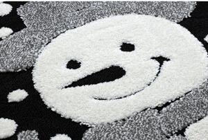 Kusový koberec Sněhulák krémový kruh 120cm