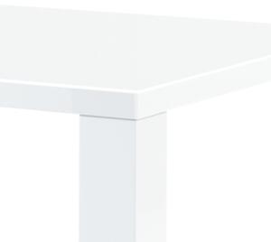 Jídelní stůl SEBASTIAN bílá vysoký lesk, 135x80 cm