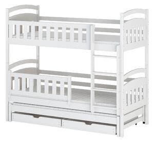 Dětská postel 90 cm BLAIR (s roštem a úl. prostorem) (bílá). 1013305