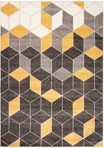 Kusový koberec Brevis hnědo žlutý 240x340cm