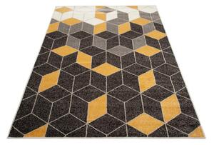 Kusový koberec Brevis hnědo žlutý 80x150cm