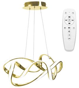 Toolight - LED stropní svítidlo APP821-CP + dálkové ovládání, zlatá, OSW-06882