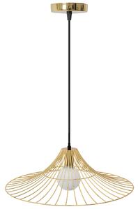 Toolight - Stropní lampa závěsná plochá kulatá 1xE27 APP499-1CP, zlatá, OSW-00612