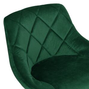 ViaDomo Via Domo - Barová židle Lago - zelená - 47x105x37 cm