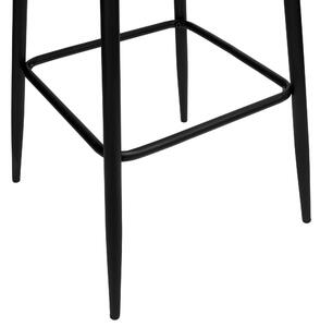 ViaDomo Via Domo - Barová židle Monte - šedá - 43x110x50 cm