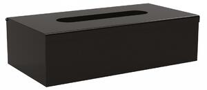X-ROUND BLACK zásobník na papírové kapesníky 250x130x75mm, černá XB009