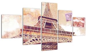 Obraz - Pohled z Paříže (125x70 cm)